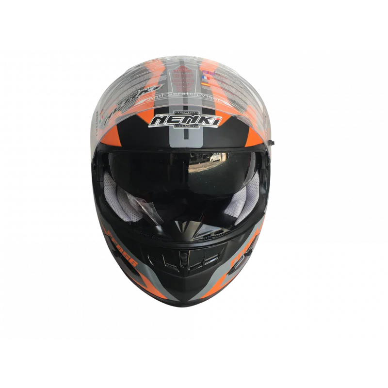 ⭐ Шолом (Інтеграл) NENKI FF-856 MATTE GREY ORANGE, купити в